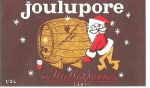 Joulupore, juomaetiketti