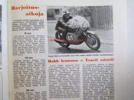 Moottori-urheilu 1962 nr 10 -mm. Trumppa meni lujaa, Lentävä skotti lähti pois, Trial tarinoita, lamput loistavat motocrossi, Viritelläänpä 2-pyttyinen java