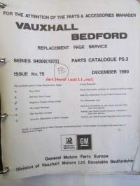 Vauxhall Bedford Parts Catalogue 2V200001 (FE), Model Viktor, VX, Ventora  1972 - Varaosakirja, katso kuvista tarkemmin mallitiedot ja sisäälys.