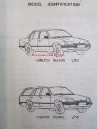 Vauxhall Bedford Parts Catalogue Carlton Saloon and Estate (PS. 592 ) - Varaosakirja, katso kuvista tarkemmin mallitiedot ja sisäälys.