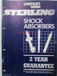 Unipart Sterling Shock Absorbers- Sterling iskunvaimentimet, Varaosaluettelo, katso kuvista sisällys tarkemmin.