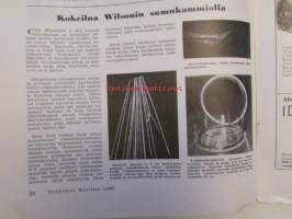 Tekniikan Maailma 1957 nr 3 -mm. Yleisvene &quot;perhevene V&quot; piirrustukset, Tehkäämme maaliruisku, Transistorivahvistimia, ULa-vastaaotin Hi-Fi vastimia varten,