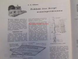 Tekniikan Maailma 1957 nr 5 -mm. Eero Laaksovirta Phenidon uusierinomainen kehitysaine, K.Osara Jollavene II rakennepiirrustukset, Tehkää itse kevyt