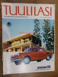 Tuulilasi 1969 / 4 sis mm ,Huoltoasemat,kaupan on käytävä !.Mitä miettii Alfa-Romeo ?.Renault 8 S.Koeajossa Saab 99.Ruotsin matkailuperävaununäyttely