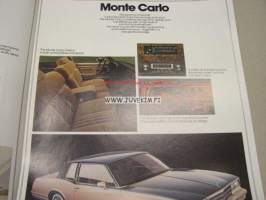 Chevrolet Malibu, Caprice, Monte Carlo, Citation -myyntiesite