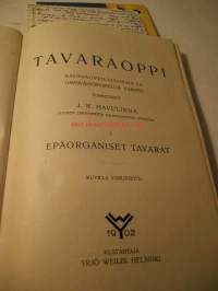 Tavaraoppi I. suomen liikemiesten kauppaopiston julkaisuja X
