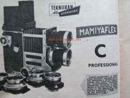 Tekniikan maailma 1958 nr 5 -mm. Kotimainen työ vai työttömyys, TM koeajaa Ford Taunus 17 M, Mamiyaflex C professional, Perämoottorikatsaus, 4000 km/t, Pois