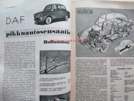 Tekniikan maailma 1958 nr 4 -mm. Tekniikan fariseukset,  Canon 8-T, DAF pikkuautosensatio Hollannista, Roima roikkuja, Ajan Sävel mopedi, Radioputken loppukiri,
