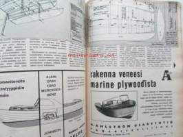 Tekniikan maailma 1964 nr 7 -mm. huhtikuu . Vuoden 1964 perämoottorit testissä. Tie ja vesi. Artikkeli vesitasoista:  Kiitoratana vesi. Lisänä veneeseen, Uutta