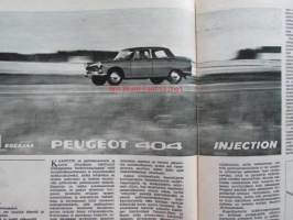 Tekniikan maailma 1964 nr 9 -mm. Unohdettu luovutushuolto, Peugeot 404 Injection, Nyt on urheiluautojen aika, Caravellejemme nuorennusleikkaus, Suuri matkaradiotesti
