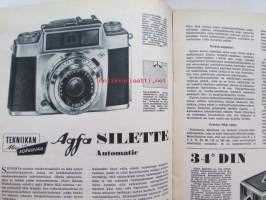 Tekniikan maailma 1959 nr 1 -mm. Valonarka sähkösilmä, Halpa 2-putkinen osaluettelo ja kuvat, ALfa Romea Giulietta t.i.,Agfa Silette automatic kamera, Simson 425