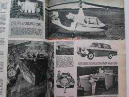 Tekniikan maailma 1959 nr 2 -mm. Polaroid HIghlander, Ford Zephyr Overdrive, WOlseley, Convair 880-suihkumatkustajalentokone, Maailman suurinta Suomessa
