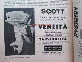 Tekniikan maailma 1959 nr 3 -mm. Televisioparaati kuvat hinnat tekniset tiedot, Turun veneveistämöllä valmistuu pohjoismaiden suurin muovivene, Volga,