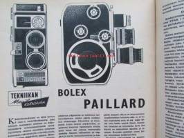 Tekniikan maailma 1959 nr 7 -mm. Bolex Paillard, TV antennit, Crescent Marin ja Valmet Terhi 3, Vanguard syntyy, Dodge Kingsway, Uusi ikkuna maailmankaikkeuteen,