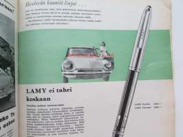 Tekniikan maailma 1959 nr 9 -mm. Omatekoinen kierroslukumittari, Kuinka auton polttoainemittari toimii, Muovipanssari tuulilasille, Bessamatic, Salamavalolamppu