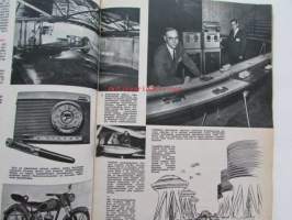 Tekniikan maailma 1959 nr 10 -mm. Valokuvien kuivuri, Apukantosiipi perämoottoriin, Mane S 100, Tekokuukatsaus, Austin seven 850 ja Morris Mini-Minor, *Hansasta