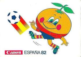 Jalkapallo postikortti Espana 82 Canon