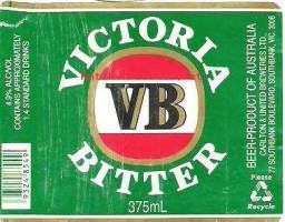 Olutetiketti -  Australia,  Victoria VB bitter