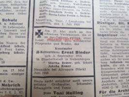 Deutsche Allgemeine Zeitung 8.7.1944, saksalainen II Maailmansodan  aikainen päivälehti, sis. mm. kuvat vangituista Liittoutuneiden maihinnousujoukoista, Euroopan