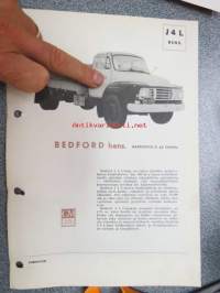 Bedford J 4 L bensiini - teknilliset tiedot -myyntiesite, auto on S.E. Mäkinen -yhtiön AG-434