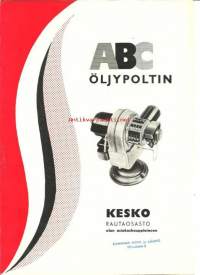ABC öljypoltin  - myyntiesite 1961