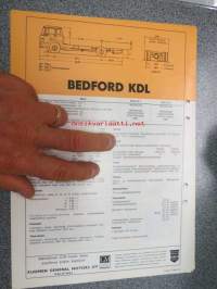Bedford KDL ketterä jakelu- ja kouluauto -myyntiesite