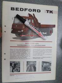 Bedford TK / KFL raskaampiin kuljetuksiin -myyntiesite