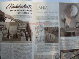 Kotiliesi 1952 nr 22 -mm. Irja Palonen Ompele jerseypuku, Nukkekoti, Tuulikannel, Arkkitehti Hanna-Liisa Kalliala 20-luku on vaihtunut 50-luvuksi, Pariloitu pihvi,