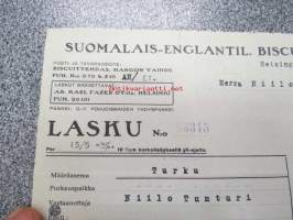 Suomalais-Englantilainen Biscuit-Tehdas Oy, Helsinki 28.4.1930 -asiakirja