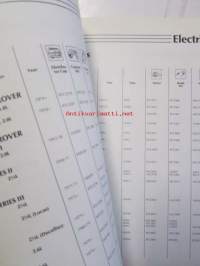 Land Rover Service Parts Catalogue - Varaosakirja, Katso tarkemmat mallit ja sisältöluettelo kuvista