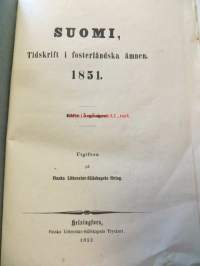 Suomi. Tidskrift i fosterländska ämnen 1851