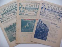 Koitto 1937-38 nrot 2 ja 3, 1943-44 nrot 19-20  yht 3 lehteä