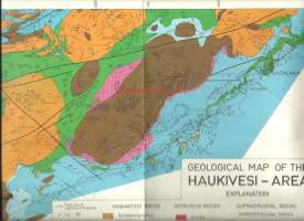 Geological mak of the Haukivesi-area  1963-67  - kartta.