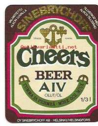 Cheers A IV  olut  - olutetiketti