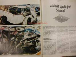 Purje ja Moottori 1971 / 7  sis mm. Väärät ajolinjat 5 kuoli, 101 palkintoa odottaa, Vuoden auto uutuuksien puristuksessa, Citroen GS, Fiat 124, Polski Fiat,