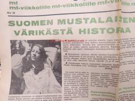 Maaseudun Tulevaisuus 1969 nr 38 viikkoliite, sis. mm. Suomen mustalaisten värikästä historiaa, Yö karhulavalla, ym.