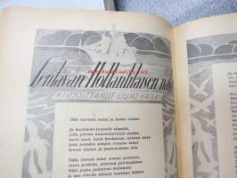 Maailman joulu 1925, sis. mm. seur. artikkelit; Kansikuvitus Oscar Furuhjelm, takansi Hangon Keksi-mainos - Pingviinit keskustelevat - kuvittanut Adolf Bock, U.W.
