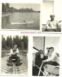 Meloen, purjein, soutaen  1930-luvulla - valokuva 4 kpl