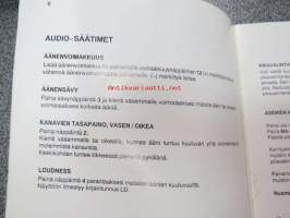 Citroën Xantia radion käyttöopas, koskee audio-järjestelmän 4030 RDS CD-soitinyksikköä, 2030 Audio-järjestelmä - Käyttäjän opas