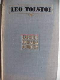 Lapsuus ; Poikaikä ; Nuoruus / Leo Tolstoi.Julkaistu:Petroskoi : Karjalais-suomalaisen SNT:n valtion kustannusliike, 1952.