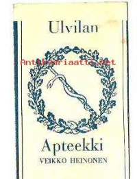 Ulvilan Apteekki  , resepti  signatuuri  1962