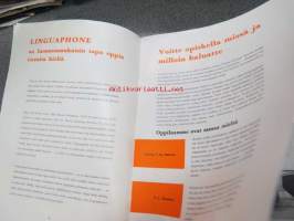 Koko maailma avautuu Teille Linguaphone kielilevyltä -kielikurssien esittelykirja