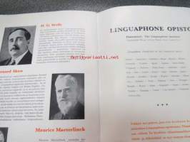 Koko maailma avautuu Teille Linguaphone kielilevyltä -kielikurssien esittelykirja