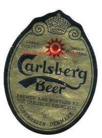 Carlsberg Beer -  olutetiketti