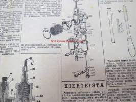 Maaseudun Koneviesti 1954 nr 9, sis. mm. seur. artikkelit / kuvat / mainokset; Fordson Major Diesel, Pärinäpoikien kerho, Väkilannoitteenlevityksen uutta