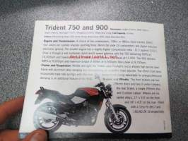 Triumph Super III, Daytona 900 and 1200, Trophy 900 and 1200, Speed Triple, Thunderbird, Sprint 900, Tiger, Trident 750 and 900 motorcycles -myyntiesite