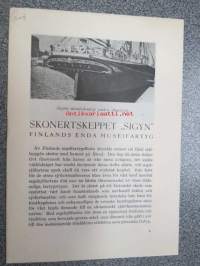Skonertskeppet SIGYN - Finlands enda museifartyg -esite varainkeruuta varten