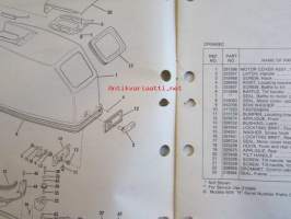 OMC - Evinrude Parts catalog 55 Models 1981 - Perämoottorin varaosaluettelo v.1981, Katso kuvista tarkempi malliluettelo ja sisältö.