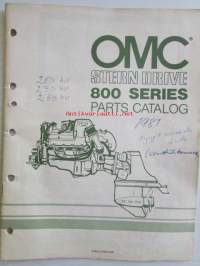 OMC - Stern Drive 800 series Parts 200/230/260 models 1981 - Perämoottorin varaosaluettelo v.1981, Katso kuvista tarkempi malliluettelo ja sisältö.