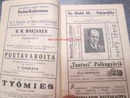 Turun Työväen Teatteri ohjelma näytäntökausi 1926-1927 -näytelmä &quot;Häät Rymättylässä&quot;